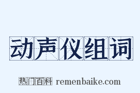 动声仪组词是什么意思的图片